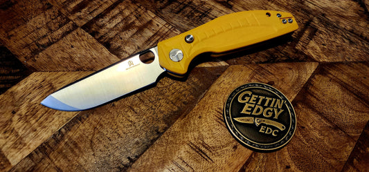 Bestechman BMK12A-1 Angry Owl Yellow G, D2 Steel - New
