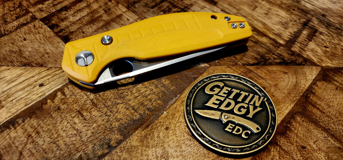 Bestechman BMK12A-1 Angry Owl Yellow G, D2 Steel - New