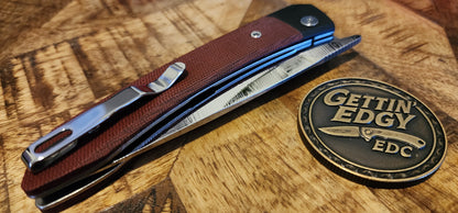 Kizer Momo Nitro-V Micarta - TS Custom - New