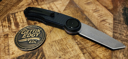 Mantis Gearhead GH2028T — Damascus Tanto Folding Knife - New