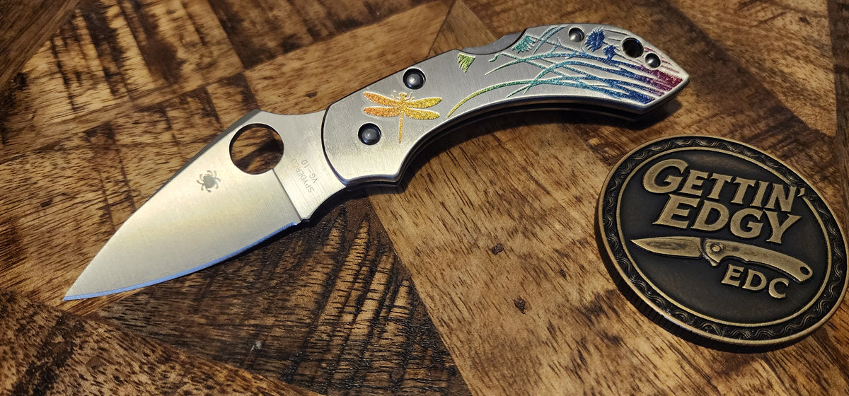 Spyderco Dragonfly Tattoo Folding Knife — C28PT - New