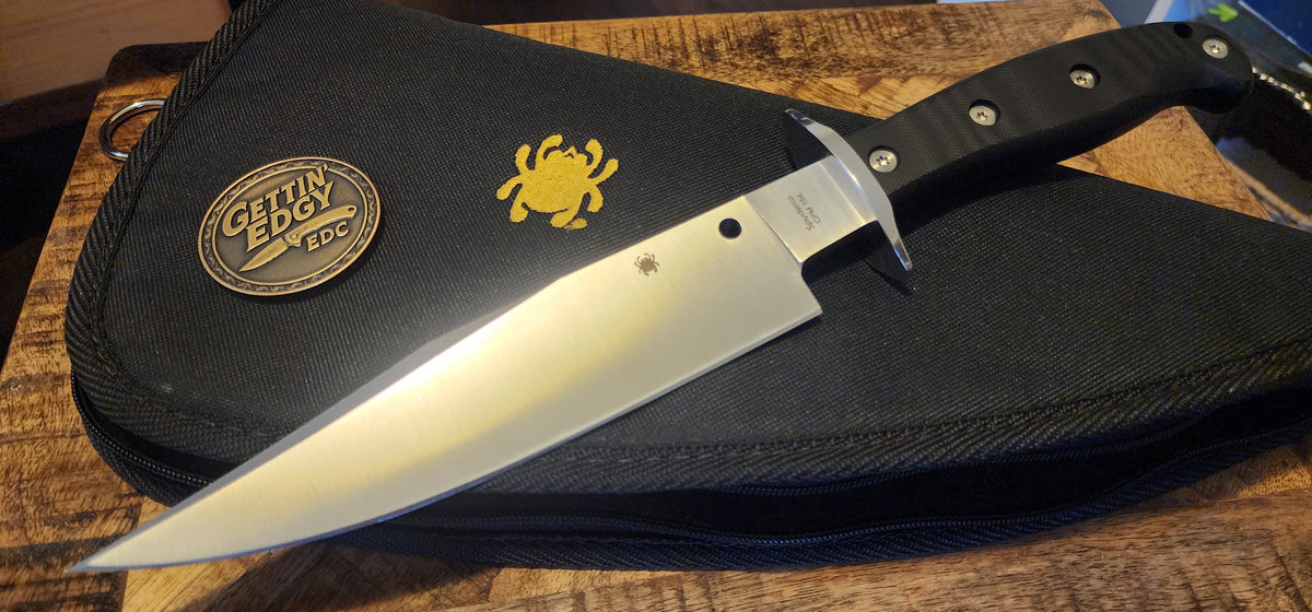 Spyderco Respect FB44GP — CPM 154 Bowie Knife, Rare, Discontinued, and Perfect Condition - Pre-Owned