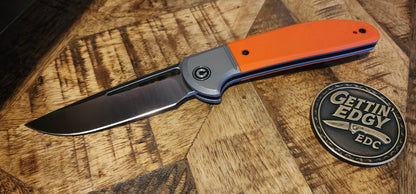 CIVIVI Trailblazer XL C2101B — Orange G-10 Slip Joint Knife - New